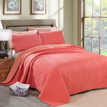 CHAUSUB Orange Cotton Quilt Set 3PCS Palm Leaves Embroidery Quilted Bedspread Bed cover sheets Pillowcase Coverlet Set King Size
CHAUSUB Orange Cotton Quilt Set 3PCS Palm Leaves Embroidery Quilted Bedspread Bed cover sheets Pillowcase Coverlet Set King Size