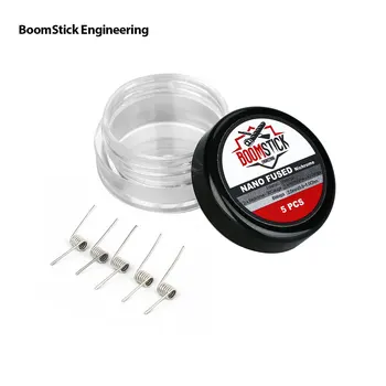 Original BoomStick Engineering N80 Fused Wicking Coil Reaper RDA Coil Ni80 Nano Fused Coil Heat-resistant Ecig Vape Evaporator
Original BoomStick Engineering N80 Fused Wicking Coil Reaper RDA Coil Ni80 Nano Fused Coil Heat-resistant Ecig Vape Evaporator
