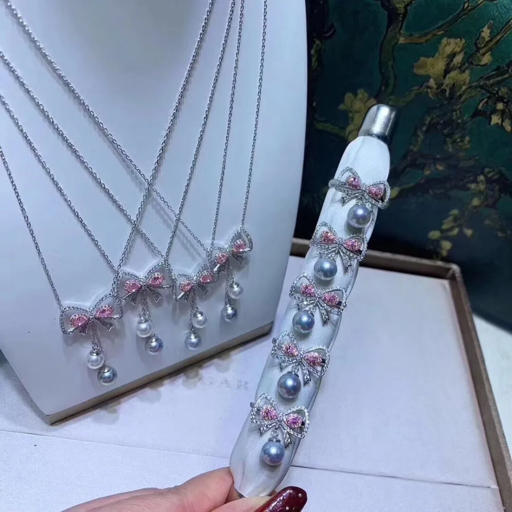 925 Sterling Silver Ring and Necklace Set Findings and Component Jewelry Set Parts Fittings for Pearls Jade Coral Agate Stones
925 Sterling Silver Ring and Necklace Set Findings and Component Jewelry Set Parts Fittings for Pearls Jade Coral Agate Stones