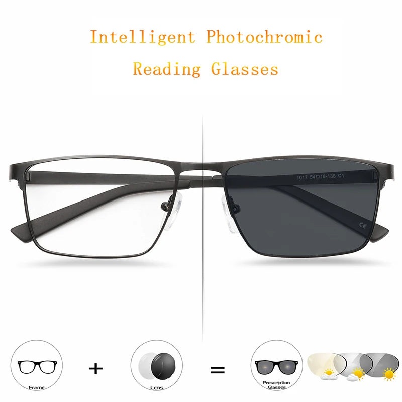 Unisex Reading Glasses magnifier New Fashion Women Men Black,Brown Frame Intelligent Photochromic Spectacles Business Glasses H5
Unisex Reading Glasses magnifier New Fashion Women Men Black,Brown Frame Intelligent Photochromic Spectacles Business Glasses H5