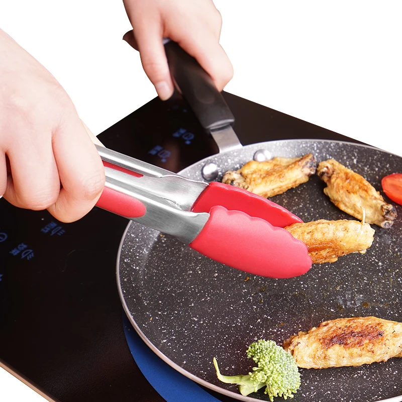 Migecon Silicone Food Tongs BBQ Salad Bread Clip Kitchen BBQ No-Stick Clamp Accessories Kitchen Tools
Migecon Silicone Food Tongs BBQ Salad Bread Clip Kitchen BBQ No-Stick Clamp Accessories Kitchen Tools
