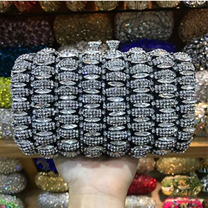 Classic Design Silver red gold Wedding Clutch Bags Women Luxury Crystal Party Evening bags Sparkly Handmade Bridal Purse Bag
Classic Design Silver red gold Wedding Clutch Bags Women Luxury Crystal Party Evening bags Sparkly Handmade Bridal Purse Bag