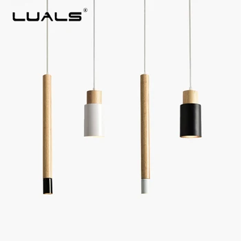 Nordic Pendant Lights Creative Metal Suspension Luminaire Wood Art Deco Pendant Lamps Hanging Light Simple Indoor LED Lighting
Nordic Pendant Lights Creative Metal Suspension Luminaire Wood Art Deco Pendant Lamps Hanging Light Simple Indoor LED Lighting