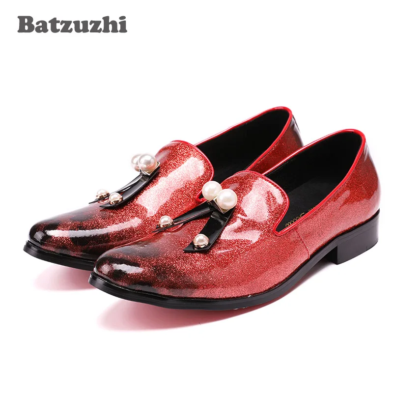 Batzuzhi/Роскошная модная обувь; мужские светло-красные кожаные лоферы с кисточками для свадьбы и вечеринки; повседневная обувь для мужчин; Zapatos Hombre
Batzuzhi/Роскошная модная обувь; мужские светло-красные кожаные лоферы с кисточками для свадьбы и вечеринки; повседневная обувь для мужчин; Zapatos Hombre