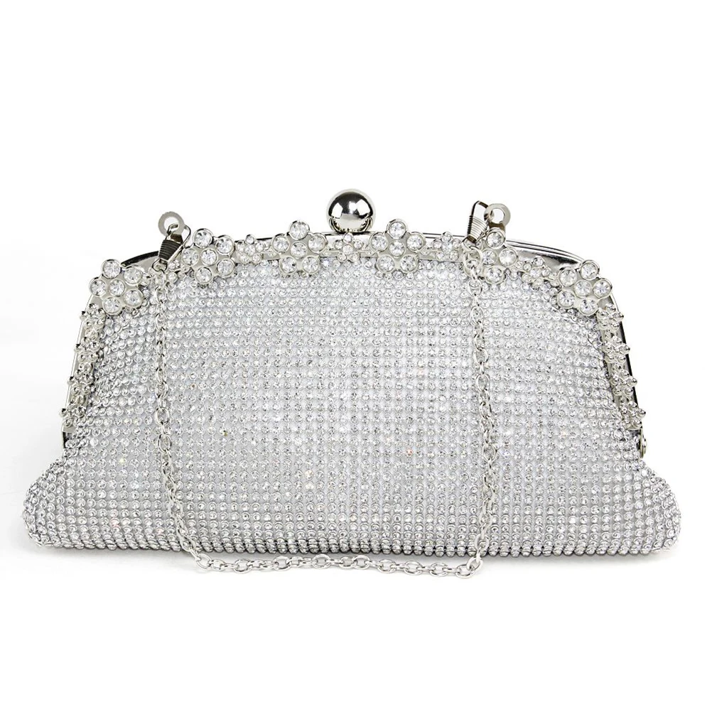 Double-sided Sparkling Shinning Crystal Wedding Evening Clutch Purse Handbag (White)
Double-sided Sparkling Shinning Crystal Wedding Evening Clutch Purse Handbag (White)