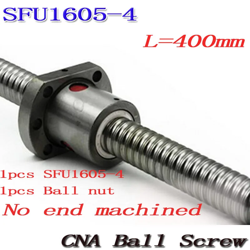 Бесплатная доставка SFU1605-4 SFU1605 400 мм RM1605 рулонный шариковый винт 1 шт. + шариковая