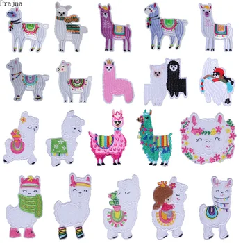 Prajna DIY Iron On Patches Cartoon Cute Alpaca Sheep Embroidered Patches Tshirt Fabric Patch Applique Stickers On Clothes Stripe
Prajna DIY Iron On Patches Cartoon Cute Alpaca Sheep Embroidered Patches Tshirt Fabric Patch Applique Stickers On Clothes Stripe