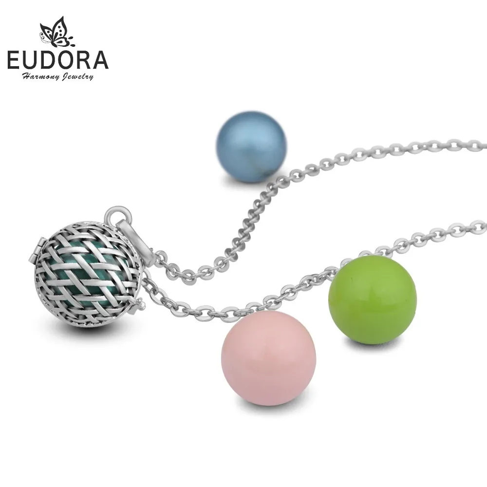EUDORA Weaving Cage Ball Locket Pendant Copper Harmony Bola Ball Musical Pregnancy Ball Pendant Necklaces Maternity jewelry Gift
EUDORA Weaving Cage Ball Locket Pendant Copper Harmony Bola Ball Musical Pregnancy Ball Pendant Necklaces Maternity jewelry Gift