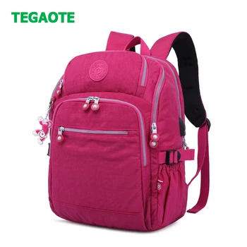 TEGAOTE Backpack Women External USB Charge Waterproof Backpacks Casual School Bag for Teenager Girls Bookbag Nylon Travel Bag
TEGAOTE Backpack Women External USB Charge Waterproof Backpacks Casual School Bag for Teenager Girls Bookbag Nylon Travel Bag