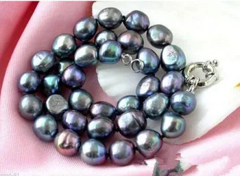 HUGE NATURAL CULTURED 9-10MM SOUTH SEA BLACK BAROQUE PEARL NECKLACE 18"
HUGE NATURAL CULTURED 9-10MM SOUTH SEA BLACK BAROQUE PEARL NECKLACE 18"