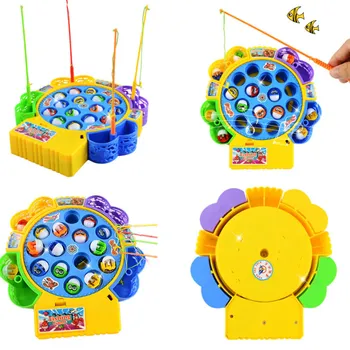 Fishing Game Toy Set Music Rotating Board 4 Fishing Poles Game for Children FJ88
Fishing Game Toy Set Music Rotating Board 4 Fishing Poles Game for Children FJ88