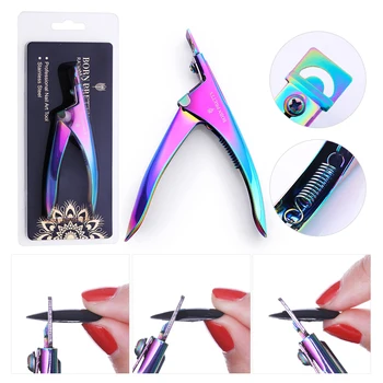 BORN PRETTY False Nail Tips Cutter Edge Liner Clipper Rainbow Stainless Steel Fake Nails Nipper Trimming Nail Art Tools
BORN PRETTY False Nail Tips Cutter Edge Liner Clipper Rainbow Stainless Steel Fake Nails Nipper Trimming Nail Art Tools
