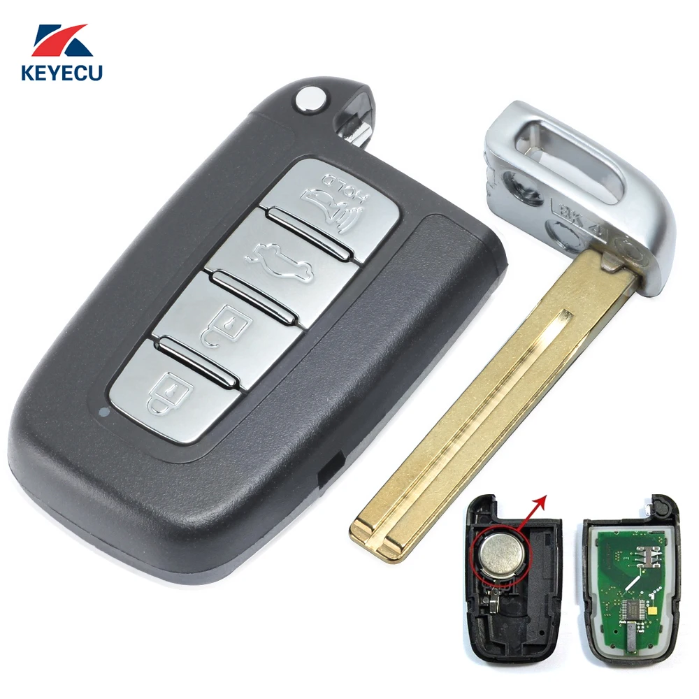 KEYECU Replacement Remote Car Key Fob 4 Button 433MHz PCF7952 ID46 for Kia Soul Sportage
KEYECU Replacement Remote Car Key Fob 4 Button 433MHz PCF7952 ID46 for Kia Soul Sportage