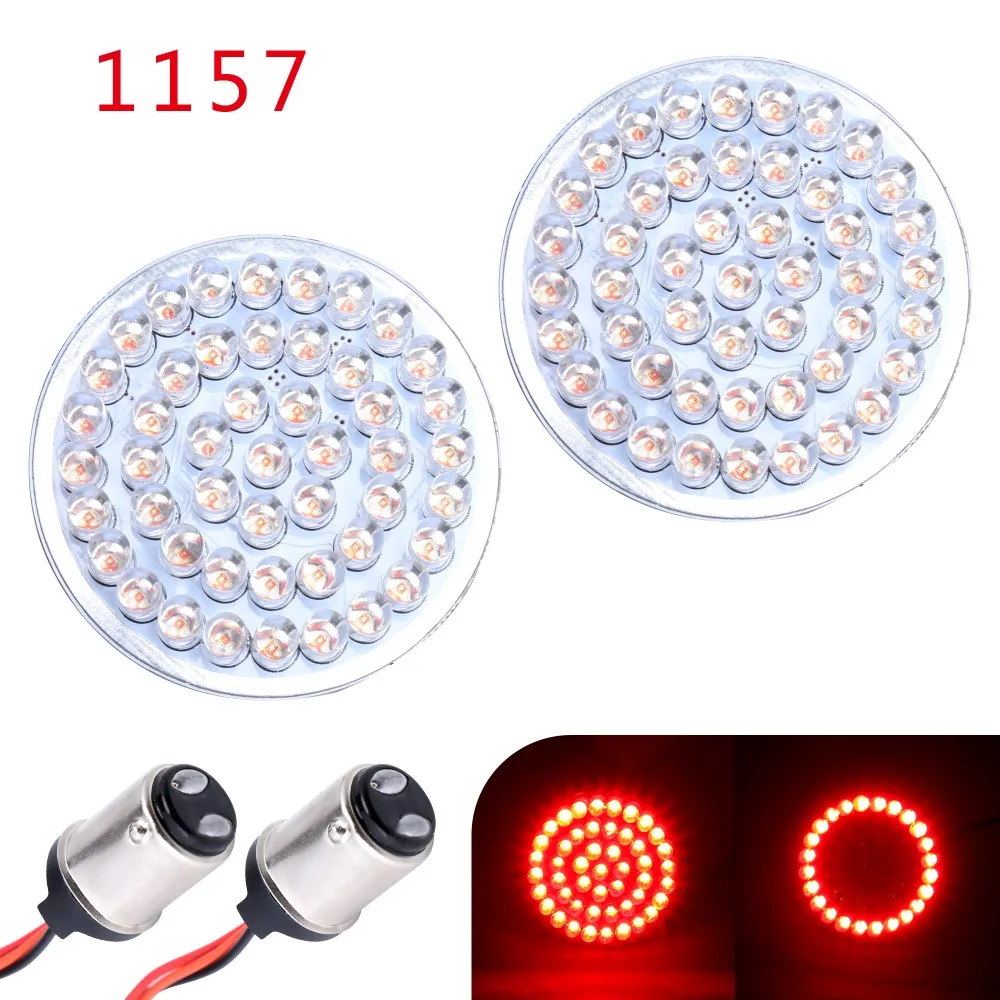 Motorcycle Light 2" Bullet Style 1157 LED Inserts Turn Signal Panel Red/Red For Harley Touring 2014-2017 Sportster 14-17 (Pair)
Motorcycle Light 2" Bullet Style 1157 LED Inserts Turn Signal Panel Red/Red For Harley Touring 2014-2017 Sportster 14-17 (Pair)