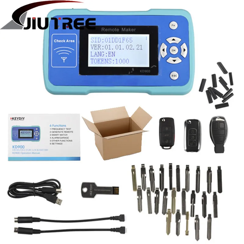 JIUTREE Auto Key Programmer KEYDIY KD900 Remote Maker Remote Control Frequency Tester the Best Tool Button Smart Online Update
JIUTREE Auto Key Programmer KEYDIY KD900 Remote Maker Remote Control Frequency Tester the Best Tool Button Smart Online Update