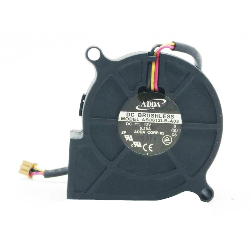 ADDA AB0612LB-A03 6025 6cm DC 12V 0.2A dual ball bearing turbo centrifugal cooling fan
ADDA AB0612LB-A03 6025 6cm DC 12V 0.2A dual ball bearing turbo centrifugal cooling fan