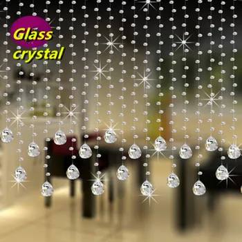 5 strings 100CM height octagonal crystal clear beads glass Partition shopwindow Crystal beaded curtain Wedding decoration 
5 strings 100CM height octagonal crystal clear beads glass Partition shopwindow Crystal beaded curtain Wedding decoration