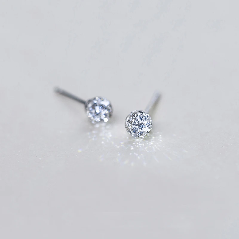 MloveAcc Cute Small Round CZ Ball 925 Sterling Silver Stud Earrings for Women Girls Kids Jewelry Orecchini Aros Aretes
MloveAcc Cute Small Round CZ Ball 925 Sterling Silver Stud Earrings for Women Girls Kids Jewelry Orecchini Aros Aretes