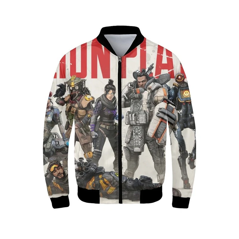 APEX Legend 3D Print Spring Autumn Windbreaker Boys Bomber Jacket Men Solid Baseball 2019 Clothes Modis Chaqueta Hombre
APEX Legend 3D Print Spring Autumn Windbreaker Boys Bomber Jacket Men Solid Baseball 2019 Clothes Modis Chaqueta Hombre