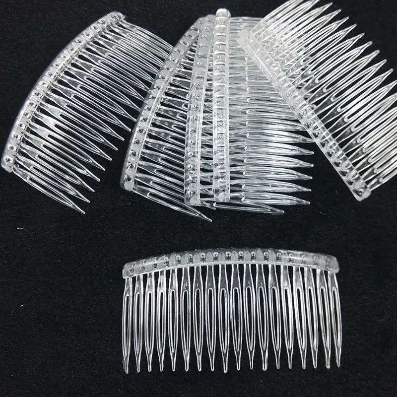 7x5cm 15 Teeth Fancy DIY Plastic Hair Clip Comb Women Bridal Wedding Veil Holder Transparent Beauty Styling Tool
7x5cm 15 Teeth Fancy DIY Plastic Hair Clip Comb Women Bridal Wedding Veil Holder Transparent Beauty Styling Tool