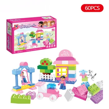 Brand 60PCS Play House Swing Playground Original Pink Girl Princess Blocks Kids Baby Toys Building Bricks Compatible DuploEing
Brand 60PCS Play House Swing Playground Original Pink Girl Princess Blocks Kids Baby Toys Building Bricks Compatible DuploEing