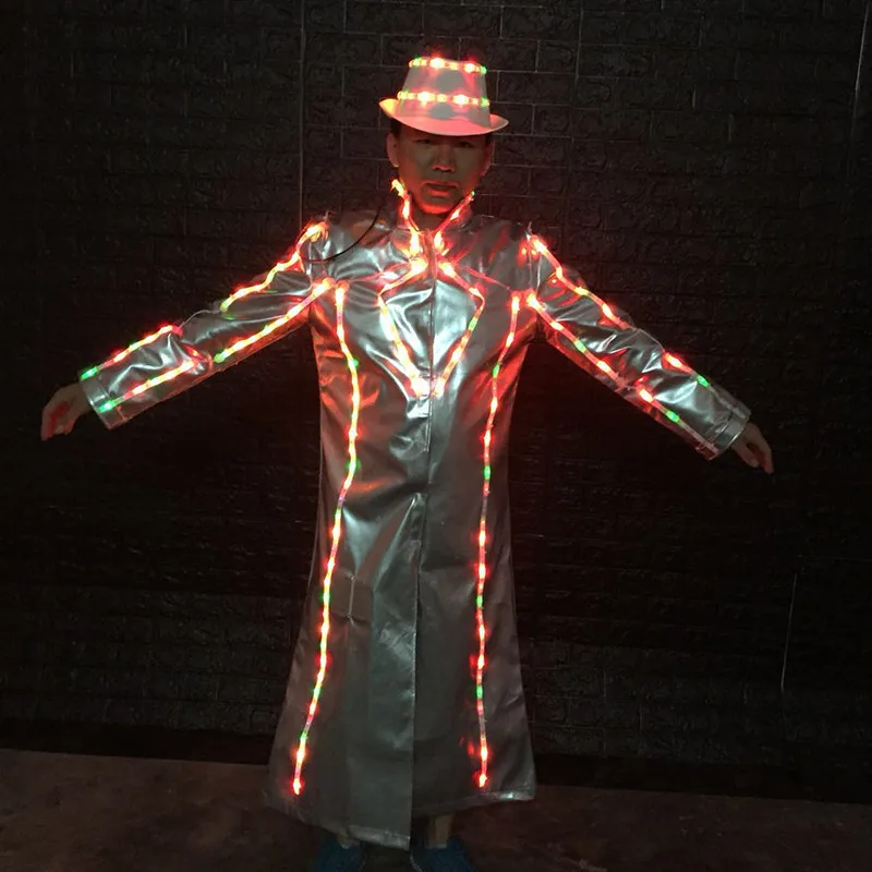 M23 Men colorful led light long jacket ballroom stage dance wears luminous colorful dj costume party show dress clothing singer
M23 Men colorful led light long jacket ballroom stage dance wears luminous colorful dj costume party show dress clothing singer