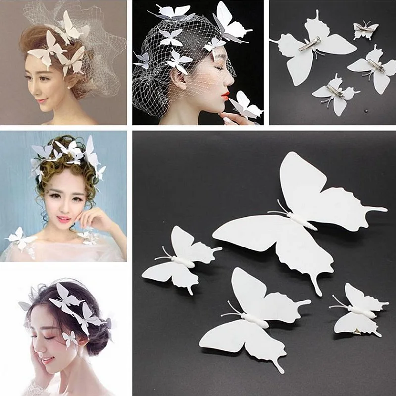 Butterfly Patches 3D Single Layer Pin Glue Duckbill Clip 6 Style White 12PCS/Lot Headwear Clothing Decorate Accessories 19074
Butterfly Patches 3D Single Layer Pin Glue Duckbill Clip 6 Style White 12PCS/Lot Headwear Clothing Decorate Accessories 19074