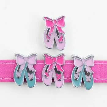 10PCS 8mm Enamel Ballet Shoes Slide Charms Slide Beads DIY Accessories For 8mm Bracelets For Wristbands Straps Pet Name Collar
10PCS 8mm Enamel Ballet Shoes Slide Charms Slide Beads DIY Accessories For 8mm Bracelets For Wristbands Straps Pet Name Collar