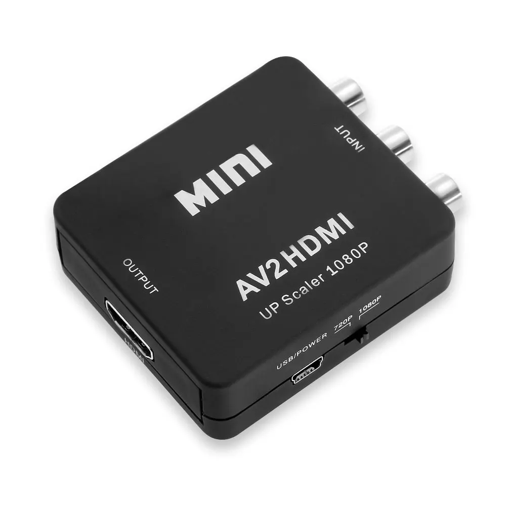 MEMTEQ HD1080P PAL NTSC CVBS to HDMI Adapter Mini AV to HDMI Video Converter Box RCA AV2HDMI for HDTV TV PS3 PS4 Xbox DVD 
MEMTEQ HD1080P PAL NTSC CVBS to HDMI Adapter Mini AV to HDMI Video Converter Box RCA AV2HDMI for HDTV TV PS3 PS4 Xbox DVD