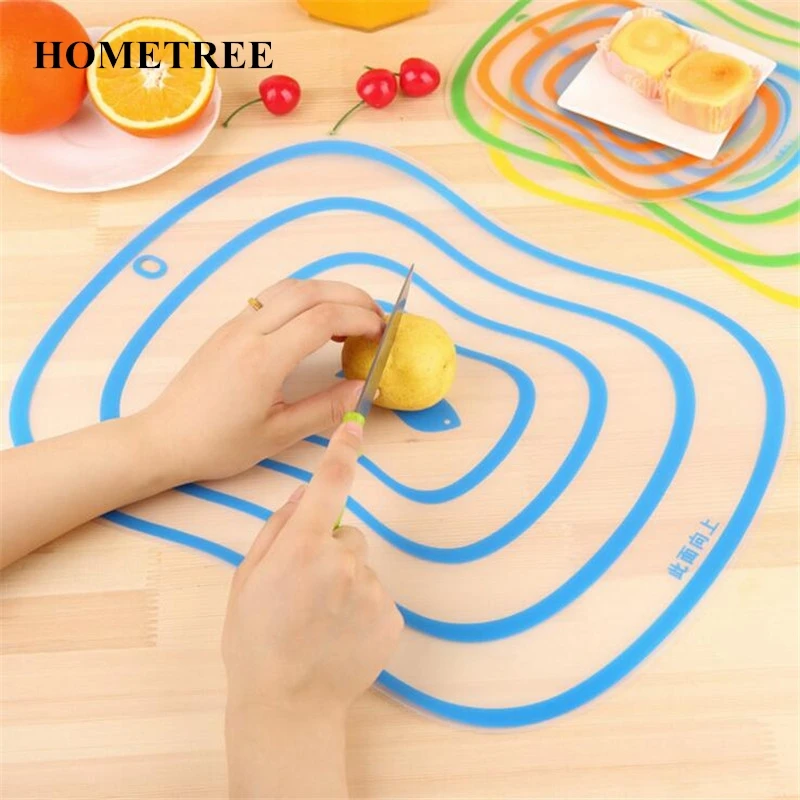 HOMETREE 1 Pcs Vegetable Fruit Cutting Board Kitchen Plastic Chopping Block Frosted Transparent Bendable Classified Non-Slip H64
HOMETREE 1 Pcs Vegetable Fruit Cutting Board Kitchen Plastic Chopping Block Frosted Transparent Bendable Classified Non-Slip H64