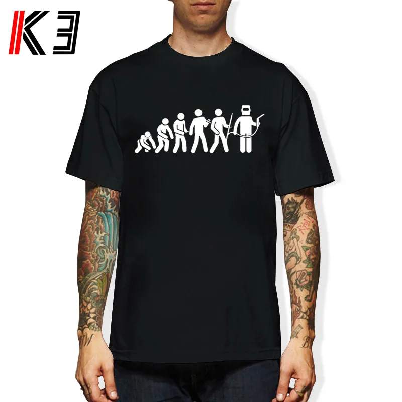 K3 Evolution Welding T Shirt Men Novelty Funny Mens Crew Neck Tops Work Welder Tool Short Sleeve Clothing
K3 Evolution Welding T Shirt Men Novelty Funny Mens Crew Neck Tops Work Welder Tool Short Sleeve Clothing