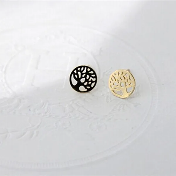 1Pair- Simple Life Tree Earrings Christmas Plant Tree in Circle Round Earring Palm Prata Family Tree Stud Earrings
1Pair- Simple Life Tree Earrings Christmas Plant Tree in Circle Round Earring Palm Prata Family Tree Stud Earrings