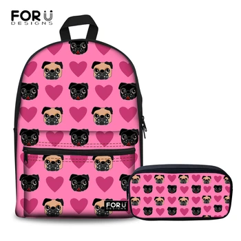 FORUDESIGNS Satchel School Bags 2 Set /pcs School Canvas Laptop Backpacks for Children Schoolbag Pug Bag Girls Mochila Escolares
FORUDESIGNS Satchel School Bags 2 Set /pcs School Canvas Laptop Backpacks for Children Schoolbag Pug Bag Girls Mochila Escolares