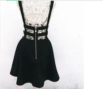 Europe And Selling New Goods Black Bandage Dress Korean Hollow Waist Strap Dress Tutu College Wind Sweet Beauty A-line Dress
Europe And Selling New Goods Black Bandage Dress Korean Hollow Waist Strap Dress Tutu College Wind Sweet Beauty A-line Dress
