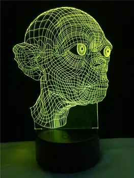 Cartoon Night Light Figure King Of The Ring Gollum 3D LED Lamp Multicolor Home Decorative USB Bedroom Kid Toy Holiday Gift
Cartoon Night Light Figure King Of The Ring Gollum 3D LED Lamp Multicolor Home Decorative USB Bedroom Kid Toy Holiday Gift