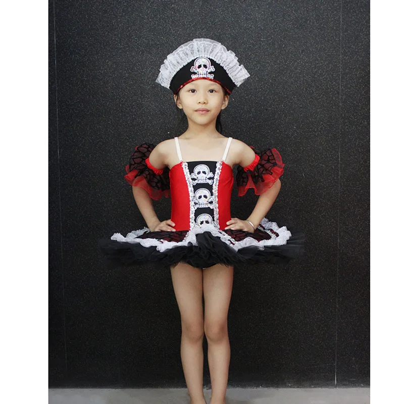 New Year Girls Pirate Black Red Ballet Dress Custom Measurement With Headdress, Pirate Role Ballet Tutus Retail Wholesale
New Year Girls Pirate Black Red Ballet Dress Custom Measurement With Headdress, Pirate Role Ballet Tutus Retail Wholesale