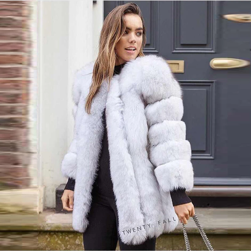 BFFUR Top Quality 100% Real Natural Fox Fur Coat Women Genuine Leather Fur Female Jacket Winter Thick Long Real Fur BF-C1010
BFFUR Top Quality 100% Real Natural Fox Fur Coat Women Genuine Leather Fur Female Jacket Winter Thick Long Real Fur BF-C1010