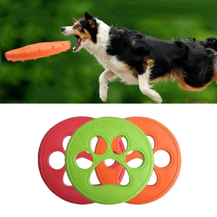 

EVA Dog Discs Toy For Small Large Dogs Pitbull Puppy Dog Flying Discs Interactive Toys Dog Training Products Pets Supplies SP