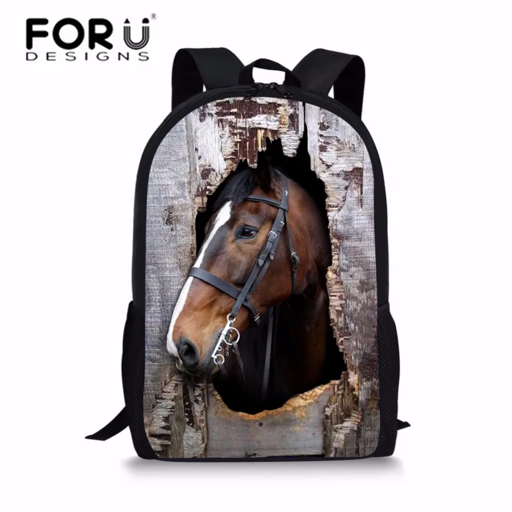 FORUDESIGNS School Bags 3D Crazy Horse Printing Schoolbag for Girls Preppy Shoulder Backpack Kids Boys Cool Daypack Mochila
FORUDESIGNS School Bags 3D Crazy Horse Printing Schoolbag for Girls Preppy Shoulder Backpack Kids Boys Cool Daypack Mochila
