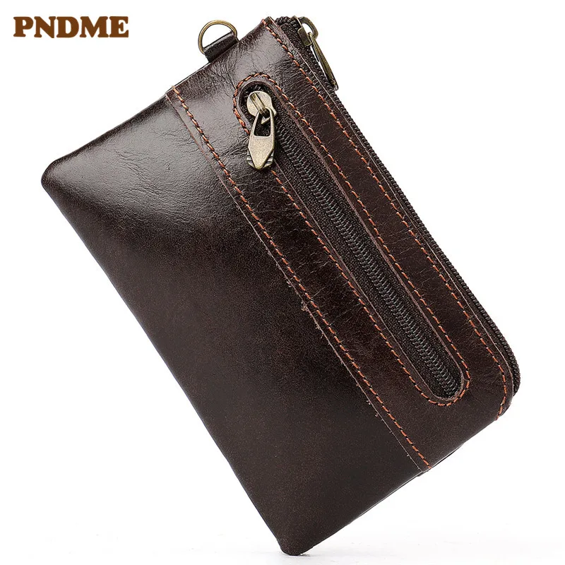 PNDME First layer cowhide card holder wallet casual simple retro zipper Coin Purses ID Holders for Men and Women
PNDME First layer cowhide card holder wallet casual simple retro zipper Coin Purses ID Holders for Men and Women
