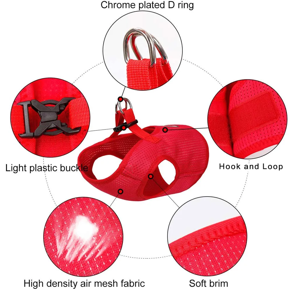 Hot Pet Dog Clothes Breathable Mesh Puppy Walking Vest Harness with D-ring LSK99
Hot Pet Dog Clothes Breathable Mesh Puppy Walking Vest Harness with D-ring LSK99