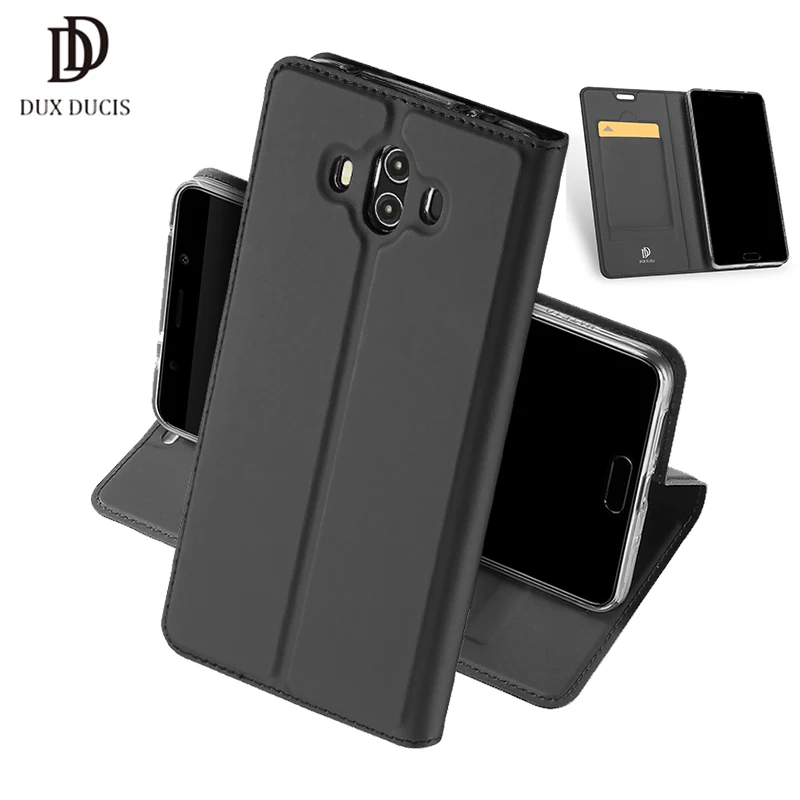 Кожаный чехол DUX DUCIS для Huawei Mate 10 чехлы флип-подставка держатель карт кошелек
