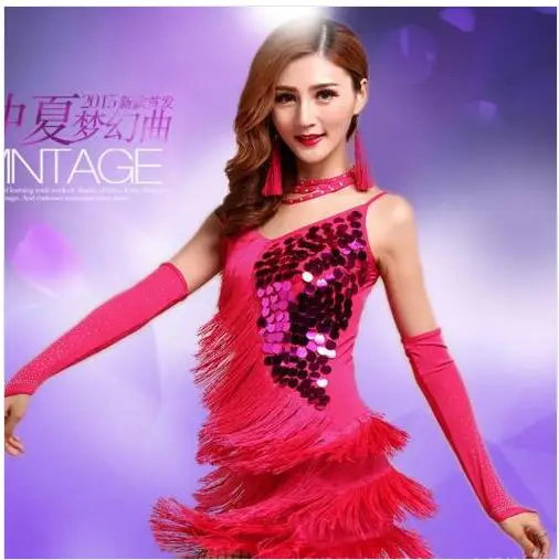 New Arrival Women Girls Sequin Tassel Fringe Dress Ballroom Tango Samba Competition Latin Salsa Dancewear Dance Costume
New Arrival Women Girls Sequin Tassel Fringe Dress Ballroom Tango Samba Competition Latin Salsa Dancewear Dance Costume