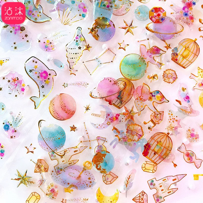 1 Sheet Fantastic Unicorn Bird Shell Whale Planet Crystal Decorative Stickers Diary Phone Bottle Decor Stick Label Kids Gift
1 Sheet Fantastic Unicorn Bird Shell Whale Planet Crystal Decorative Stickers Diary Phone Bottle Decor Stick Label Kids Gift