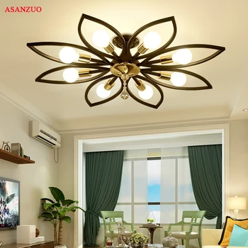 Modern Crystal Iron Ceiling Lights Simple American restaurant Nordic living room bedroom Lighting fixtures
Modern Crystal Iron Ceiling Lights Simple American restaurant Nordic living room bedroom Lighting fixtures