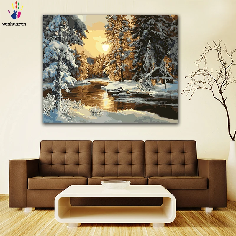 DIY colorings pictures by numbers with colors Snow forest in winter sunshine picture drawing painting by numbers framed Home
DIY colorings pictures by numbers with colors Snow forest in winter sunshine picture drawing painting by numbers framed Home