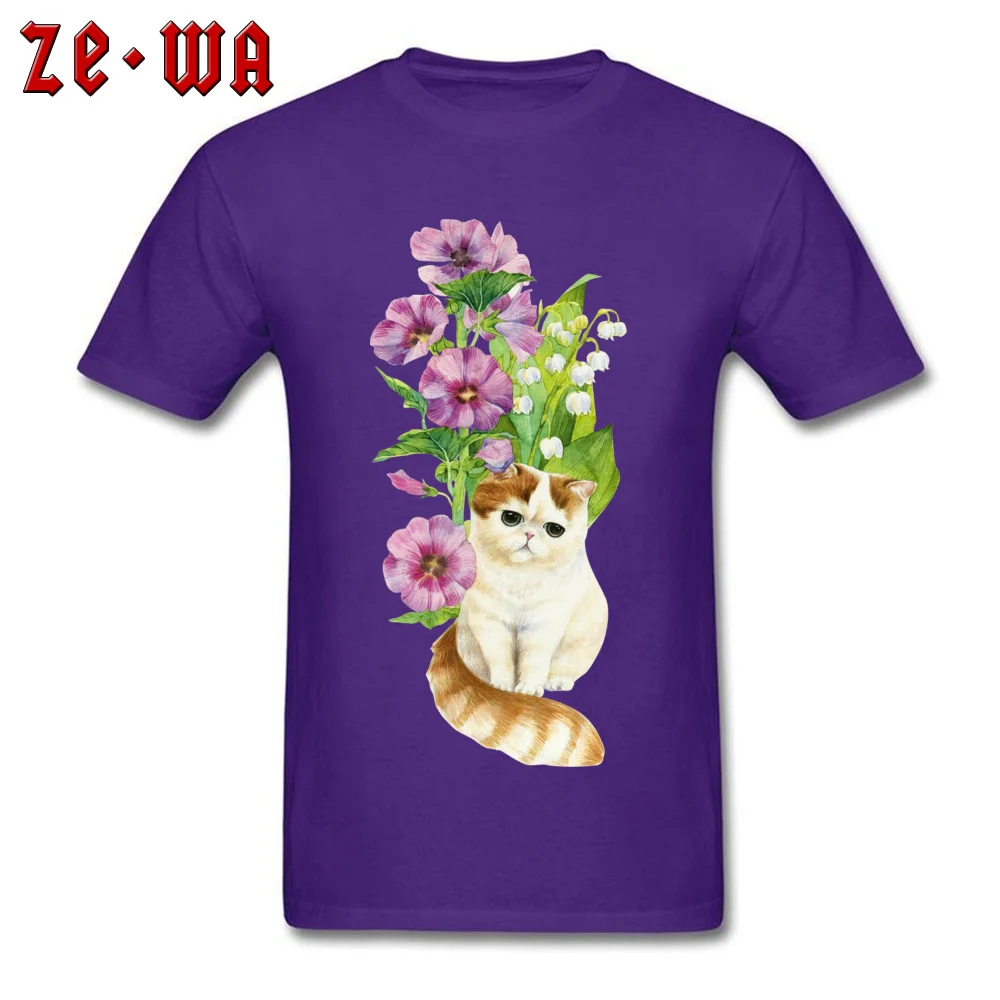 2018918Y39 100% Cotton Fabric T Shirt for Men Crazy T Shirt Printed On 2018 Popular O-Neck Tees Short Sleeve Top Quality 2018918Y39 purple