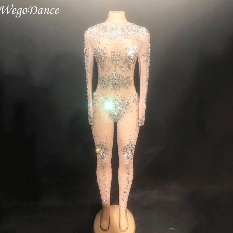 new sexy Women mesh Jumpsuit Full Big Glass Sparkling Crystals Bodysuit Nightclub Birthday Party Singer Bling Costume leotard
new sexy Women mesh Jumpsuit Full Big Glass Sparkling Crystals Bodysuit Nightclub Birthday Party Singer Bling Costume leotard