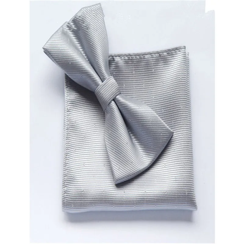 SCST 2017 New Pajaritas White Dot Print Solid Silver Mens Silk Bow Ties For Men Bowtie With Match Pocket Square 2pcs Set CR052
SCST 2017 New Pajaritas White Dot Print Solid Silver Mens Silk Bow Ties For Men Bowtie With Match Pocket Square 2pcs Set CR052