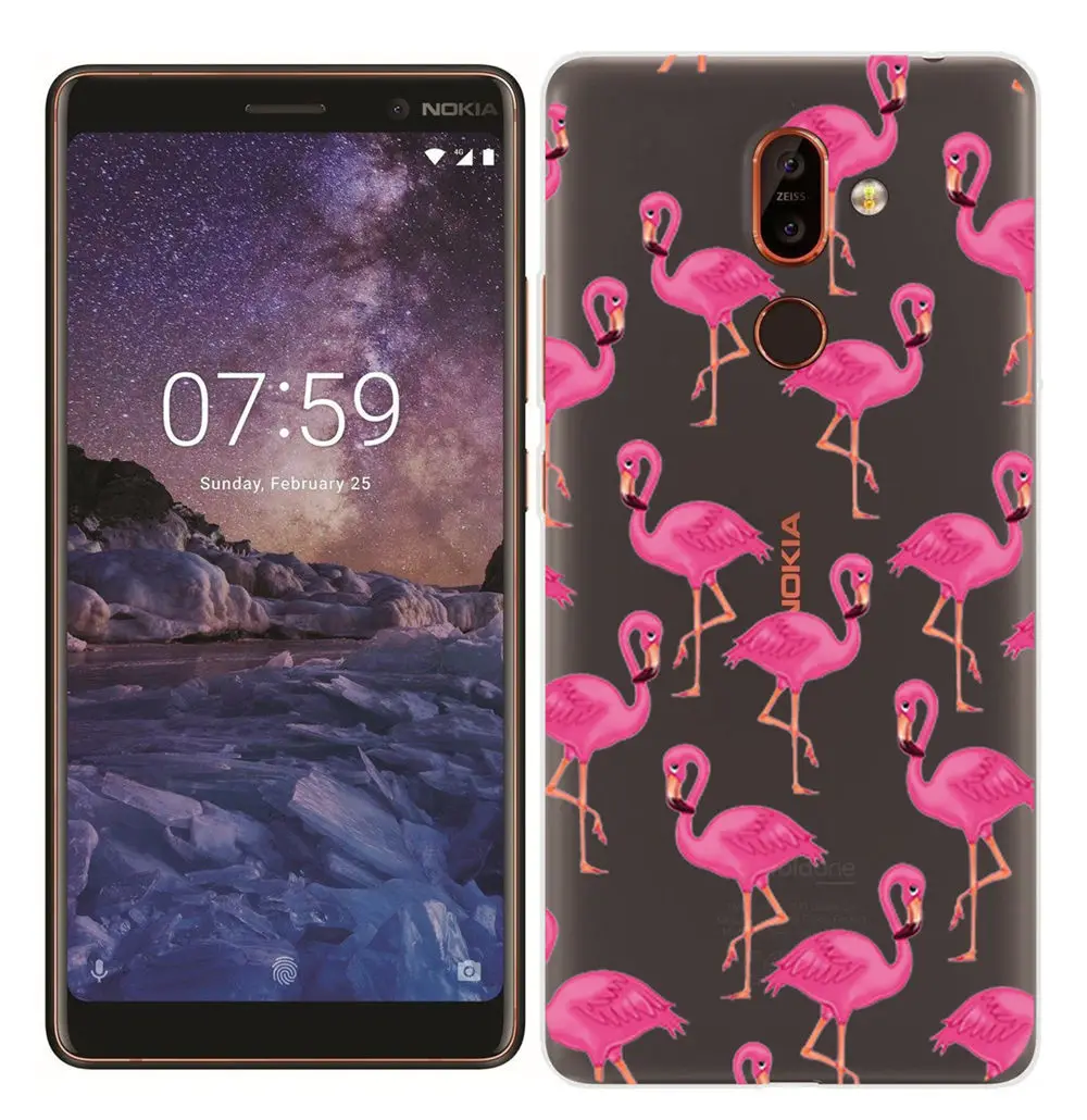 Soft TPU Case for Nokia 7 Plus Smart Back Cover for Nokia 3 5 6 7 8 Painted ShockProof Fundas for Nokia 2.1 3.1 5.1 6.1 Silicone (7)